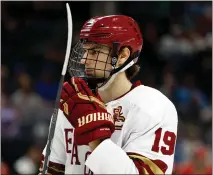  ?? DAVID BERDING — GETTY IMAGES ?? Cutter Gauthier was drafted by the Flyers with the fifth pick in 2022 but traded to the Ducks after saying he wouldn't sign his contract.