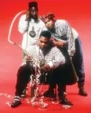  ?? Getty Images ?? De La Soul in the daisy age … (left to right) Posdnuos, Maseo and Trugoy the Dove. Photograph: Michael Ochs Archives/