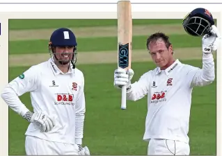  ??  ?? ONLY WAY IS ESSEX: Tom Westley (right) is set to join Alastair Cook in England’s third Test line up when they face South Africa at The Oval on Thursday