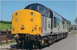  ?? ?? The Heavy Tractor Group’s Class 37 No. 37714 Cardiff Canton will headline the KESR’s first diesel gala in 14 years this April when it visits the former Colonel Stephens railway. KESR