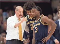  ?? TOMMY GILLIGAN/USA TODAY SPORTS ?? Coach John Beilein had a .637 winning percentage in 27 seasons at four major NCAA Division I colleges, including 65% at Michigan (287-150).