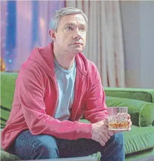  ?? FX ?? British actor Martin Freeman stars as the harassed father in FX's dark comedy “Breeders.”