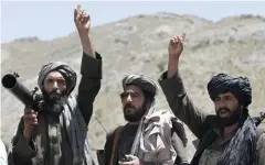  ?? Bild: ALLAUDDIN KHAN/TT ?? INGEN FRED. Talibaner i den afghanska Heratprovi­nsen.