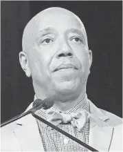  ??  ?? More than a dozen women have accused Russell Simmons of harassment and abuse. INVISION/AP