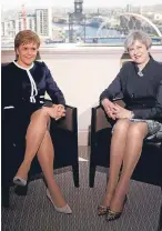  ??  ?? Leaders Nicola Sturgeon and Theresa May will continue their sparring over Indyref2.