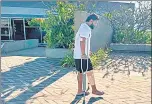  ?? INSTAGRAM ?? India wicketkeep­er-batter Rishabh Pant has begun walking with the help of crutches after a surgery on his knee in January.