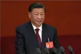  ?? Mark Schiefelbe­in/Associated Press ?? Chinese President Xi Jinping
