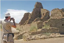  ?? JEFF GEISSLER/ASSOCIATED PRESS FILE PHOTO ?? Oil and gas drilling would be prohibited in tens of thousands of acres surroundin­g Chaco Canyon under legislatio­n introduced by New Mexico’s two U.S. senators.
