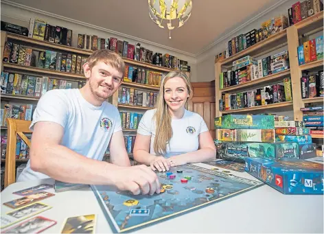  ?? ?? HIRE GROUND: Jen and Glenn Bowen have started up Rent Shuffle and Roll offering board games to rent.