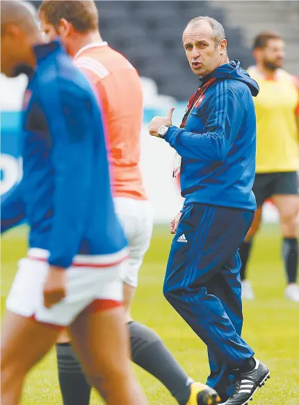  ?? PICTURE: Getty Images ?? Defiant: Philippe Saint-Andre with his disgraced French squad