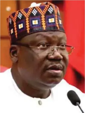  ??  ?? Senate President, Ahmed Lawan