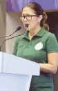  ??  ?? Antipolo Rep. Chiqui Roa-Puno thanks the city’s partners for helping with #MVPCares.