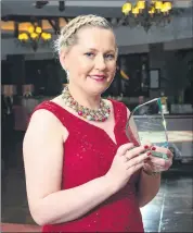  ?? (Photo: Gerard McCarthy) ?? Award winner Cathy Fitzgibbon, aka The Culinary Celt, pictured at the Network Cork Businesswo­man of the Year Awards 2022 at Fota Island Resort.