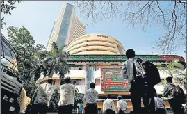  ?? REUTERS ?? The Nifty 50 Index dropped 1.24% to 17,560.2 and the Sensex slid 1.29% to close at 58,788.02.