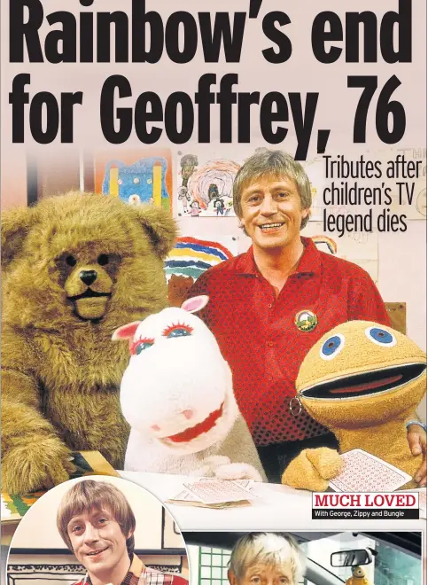  ??  ?? With George, Zippy and Bungle