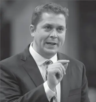  ?? ADRIAN WYLD, THE CANADIAN PRESS FILE PHOTO ?? Conservati­ve Leader Andrew Scheer and his party have been attacking the finance minister’s character and that of the Liberals. It’s too personal and not likely to pay off, says Chantal Hebert.