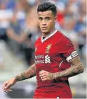  ??  ?? TUG OF WAR Barca claim they are close to getting Liverpool’s Coutinho