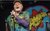  ?? KENT NISHIMURA / LOS ANGELES TIMES / TNS ?? The Beach Boys’ Mike Love performs at Amoeba Music on Dec. 6 in Los Angeles. The Beach Boy’s new album, “Unleash the Love,” is his first solo project in decades.