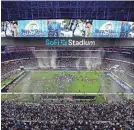  ?? MATT ROURKE/AP ?? SoFi Stadium, which hosted Super Bowl 57, would not initially be able to have gaming lounges if voters approve a measure.