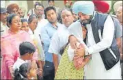  ?? SAMEER SEHGAL/HT PHOTO ?? Navjot Singh Sidhu is under fire following the accident at a function presided over by his wife Navjot Kaur.