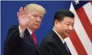  ??  ?? Donald Trump has suggested he might use Meng Wanzhou’s arrest to bargain for trade concession­s with Xi Jinping. Photograph: Nicolas Asfouri/AFP/Getty Images