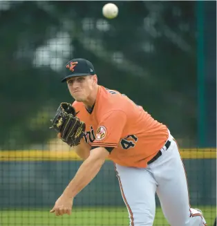  ?? LLOYD FOX/BALTIMORE SUN ?? John Means, the Orioles’ top starting pitcher from 2019 to 2021, will make his first major league appearance in nearly 17 months Tuesday as Baltimore’s starter against the St. Louis Cardinals, manager Brandon Hyde said after Sunday’s series finale with the Boston Red Sox.