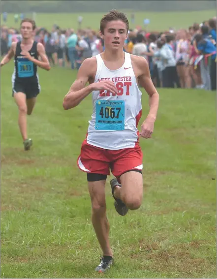  ?? PETE BANNAN — MEDIANEWS GROUP ?? West Chester East’s Josh Lewin is headed to Virginia to run for the elite cross country program at the College of William & Mary.