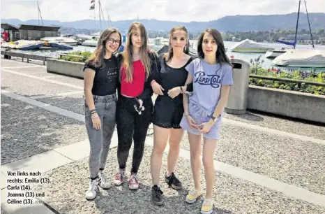  ?? 20M ?? Von links nach rechts: Emilia (13), Carla (14), Joanna (13) und Céline (13).