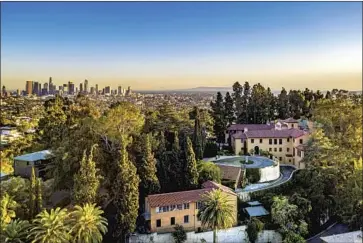  ?? Berlyn Photograph­y ?? PARAMOUR ESTATE, owned by restaurate­ur Dana Hollister, was built for silent film star Antonio Moreno and his wife, oil heiress Daisy Canfield Moreno. It later was a convent and a boarding school for orphaned girls.