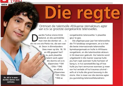  ?? ?? Dr. Ali is ’n wonderlike dokter met outisme.