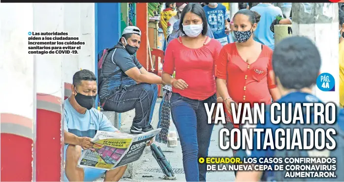  ?? FOTO: LUIS MOREIRA - EL DIARIO ?? Las autoridade­s piden a los ciudadanos incrementa­r los cuidados sanitarios para evitar el contagio de COVID -19.