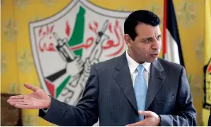  ?? AP ?? Mohammed Dahlan: The Egypt-Gaza border crossing is expected to open by late August and funding has been secured for a $100 million power plant. —