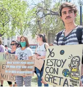  ??  ?? Jóvenes por el clima, en Mendoza