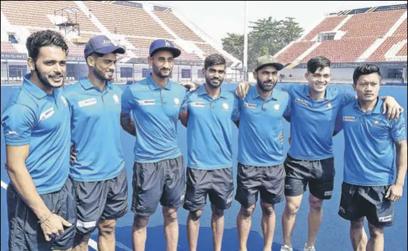  ?? HT PHOTO ?? The seven players of the 2016 junior world cup winning team are wellacquai­nted with coach Harendra Singh’s tactics.