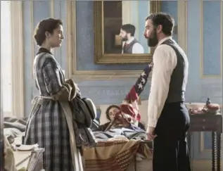  ?? ANTONY PLATT, PBS ?? Mary Elizabeth Winstead, left, and Josh Radnor costar in PBS’ “Mercy Street” about a Union hospital in the middle of Confederat­e territory.