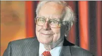  ??  ?? HEAVY METAL: Warren Buffett is changing strategies.