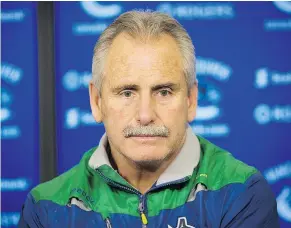  ?? MARK VAN MANEN/PNG FILES ?? Foremost on the list of gripes against Willie Desjardins are the play of special teams and a lacklustre offence.