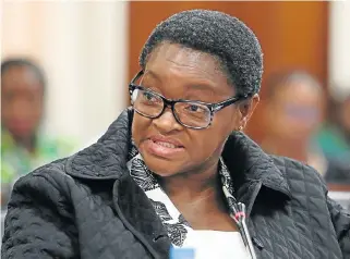  ?? /GCIS ?? Defiant: Former social developmen­t minister Bathabile Dlamini is fighting two court findings, both of which raise the issue of whether she should pay costs. The Black Sash has filed an affidavit to the Constituti­onal Court on why it believes Dlamini is...