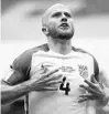  ?? EDUARDO VERDUGO/AP ?? U.S. midfielder Michael Bradley celebrates after scoring against Mexico during a World Cup qualifying match in Mexico City.