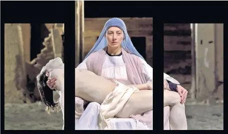  ??  ?? Moving image A large-scale video installati­on of Mary holding Jesus is to be unveiled at St Paul’s Cathedral, London, later this year. Bill Viola’s Pietà, entitled Mary, is a companion piece to his Martyrs (Earth, Air, Fire, Water), installed in 2014