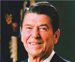  ??  ?? Former US president Ronald Reagan was the first famous person to share news of his Alzheimer’s diagnosis with the public. He died after a 10-year battle with the disease in 2004.