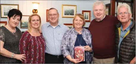  ?? Photos by Michael G Kenny. ?? Orna Eccles, Anne Zielke, Sam Zerillo, Chris Duffy-Zerillo, Ger Counihan and Tom O’Sullivan, all attending the book launch of ‘Still Here’ by Chris Duffy-Zerillo at Bunkers Bar, Killorglin.