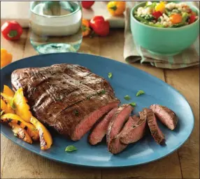  ?? ?? Marinated Flank Steak (Courtesy of Cattlemen’s Beef Board)