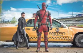  ?? JOE LEDERER ?? Deadpool (Ryan Reynolds), a surprise hit the first time, will be back and in fighting form.