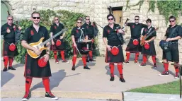  ??  ?? Above: Red Hot Chilli Pipers.