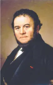  ??  ?? M Stendhal en un retrato fechado en 1840. Obra del pintor Olof Johan Södermark.