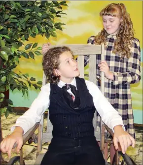  ?? Okanagan Weekend photo ?? Maya Lefebvre as Mary Lennox and Andreas Nordlund as Colin Craven are the child stars in “The Secret Garden,” by Soundstage Production­s. The musical will be performed Jan. 24-27 at the Penticton Lakeside Resort.