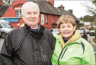  ??  ?? (Above) Micheal and Jill Corridan at the annual Vaelntines Ride in Caherdanie­l.