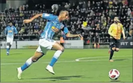  ??  ?? NOTABLE. Gelson marcó ante el Sant Andreu su primer gol.