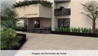  ??  ?? Projeto da fachada do hotel